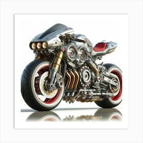 Futuristic Motorcycle 7 Art Print