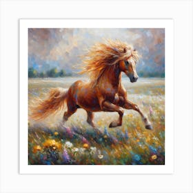 Horse In The Meadow 14 Art Print