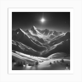 Snowy Mountains 2 Art Print