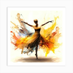 Dances Ballet - Ballerina Top Art Print