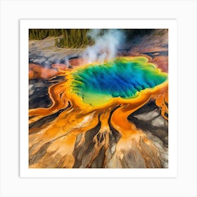 Yellowstone Geyser Art Print