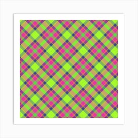 Plaid Fabric 176 Art Print