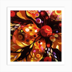 Abstract Autumn Impressions Art Print