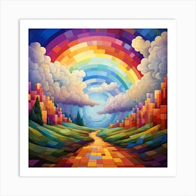 Rainbow Road Art Print