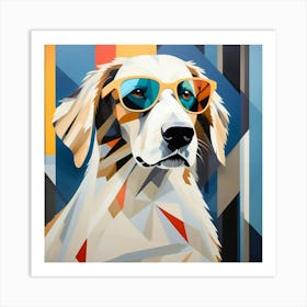 Abstract modernist Dog 1 Art Print