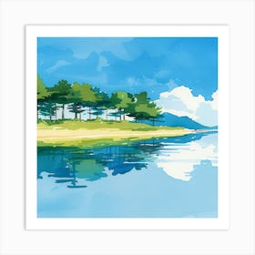 Landscape Painting 10 Art Print