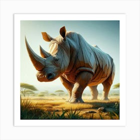 Rhinoceros 2 Art Print