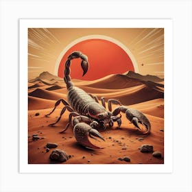 Scorpion In The Desert Art Print