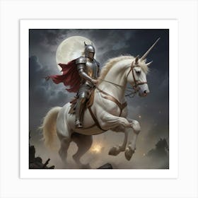 Knight On Horseback 7 Art Print