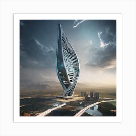 Futuristic Skyscraper 12 Art Print