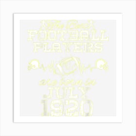 104 Year Old Birthday In July 1920 Best Football Players Art Print