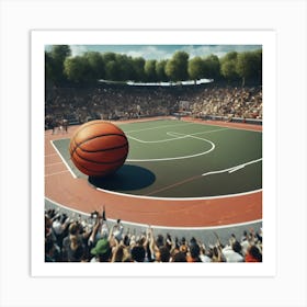 Basketball Court 15 Art Print