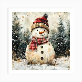 Snowman 8 Art Print