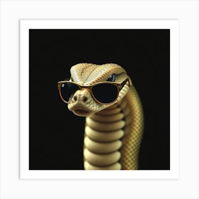 Snake In Sunglasses 1 Art Print