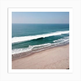 Aerial View Of A Beach 9 Art Print