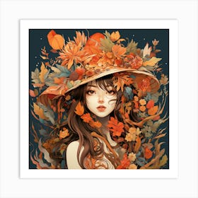 Autumn Girl 4 Art Print