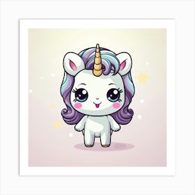 Cute Unicorn 768 Art Print