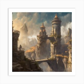 Fantasy Castle 80 Art Print