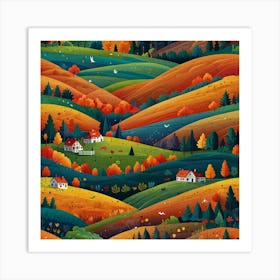 Autumn Landscape Art Print