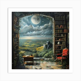 Bookshop 1 Art Print