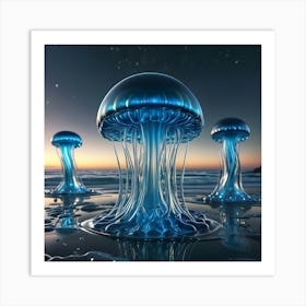 Blue Jelly 11 Art Print