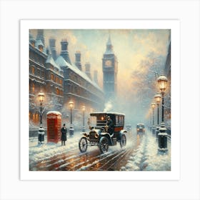 London In Winter Art Print Art Print