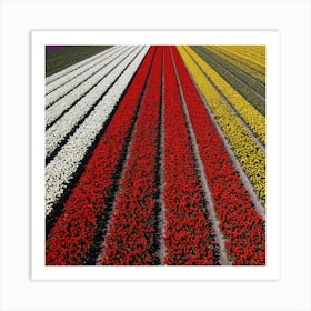 Tulip Fields, Netherlands 1 Art Print