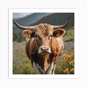 Highlander Cow Art Print