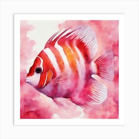 Watercolor Of A Fish Art Print