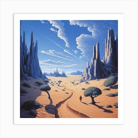 Desert Landscape Art Print