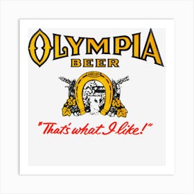 Olympia Beer Art Print