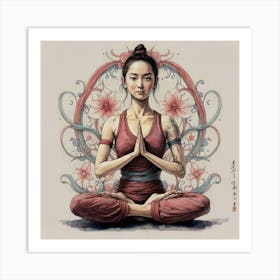 Yoga Instructor Art Print