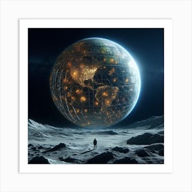 Earth In Space 32 Art Print