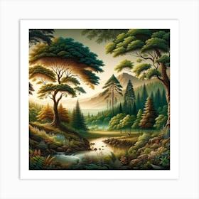 Forest Landscape Art Print