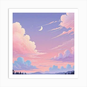 Summer Sea Sunset Art (1) Art Print