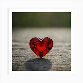 Red Heart Art Print