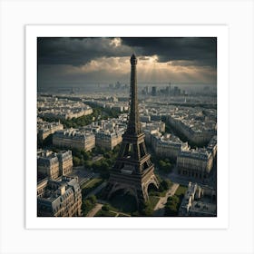 Dark and Moody Paris 1 Art Print