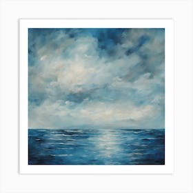 into a world where the depths of the ocean Art Print