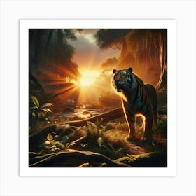 Jungle Tiger Art Print