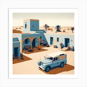 Desert House, Tidjikja, Mauritania. Vintage  Art Print