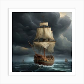 Stormy Seas.13 Art Print