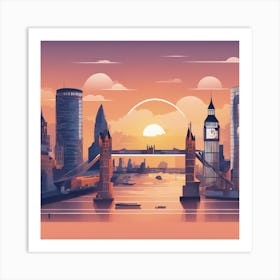 London Skyline 1 Art Print