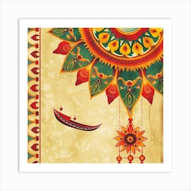 Onam Design Art Print