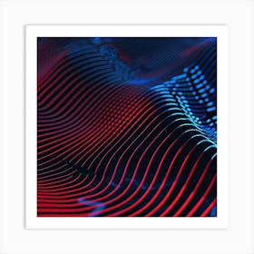 Abstract Wave Pattern 12 Art Print