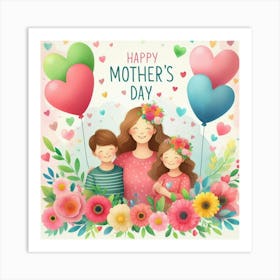 Mother's Day Gift Idea Mother's Love Art Print