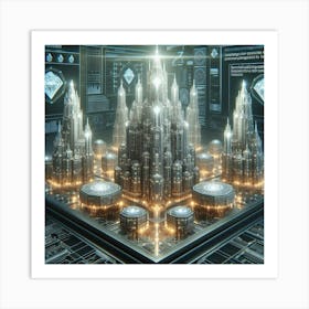 Futuristic City 71 Art Print