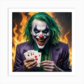 Joker Playing Cards 1 Art Print