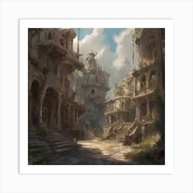 Fantasy City 72 Art Print