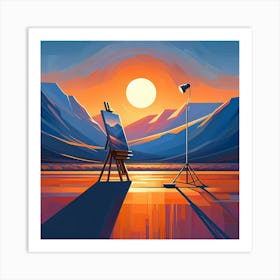 Landscape Painting 122 Art Print