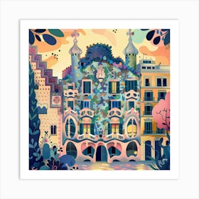 Gaud House Art Print